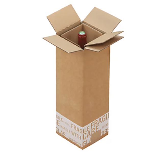 Carton rectangulaire pour expédition de bouteille - 305 x 74 x 74	mm - 601985_1