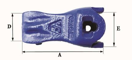 Dents de godet FK1 C - Référence FK1 C - Marque Fastkey - Poids 0.9 Kg - Dimensions précises_1