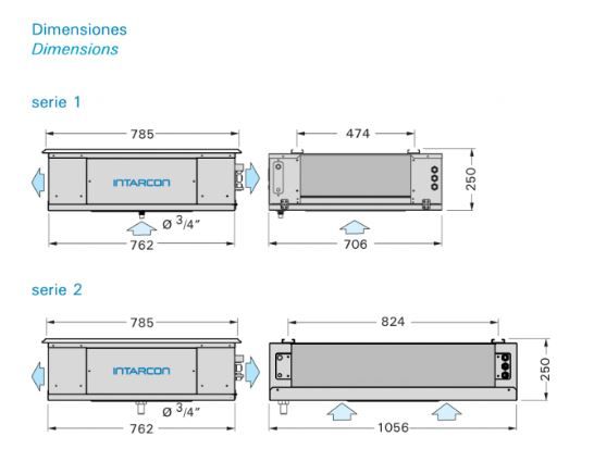 Évaporateur - intarcon - alimentation électrique 230 v-i-50 hz ou 400 v-iii-50 hz_1