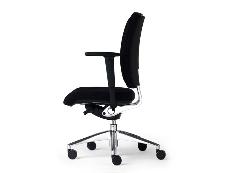Fauteuil de direction Empire - cuir noir ou blanc, mécanisme synchrone, appui-tête et accoudoirs réglables_1