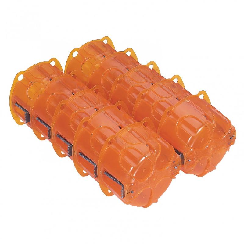 Lot de 10 boîtes d'encastrement multicloison 1 poste - Legrand - plastique - profondeur 40 mm_1