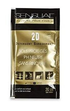 Sensual 2d detergent surodorant sols ph:7 parfum fleur de coton dosettes de 20ml- carton de 250_1