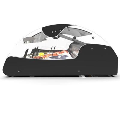 Vitrine réfrigérée spéciale poissons VX2 - 2 bacs GN 1/1 | Sayl Barcelona - XL - Noir_1