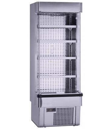 Vitrine réfrigérée verticale positive sans porte, idéal pour chr, traiteurs, boulangeries, pâtisseries et chocolateries -atlas 700 slim inox iarp_0