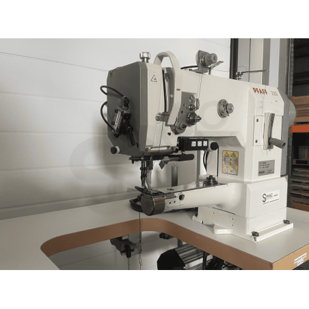 Machine à coudre industrielle d'occasion Pfaff - canon triple entrainement sur table 120x60cm ouverte - 335-G-6/01 BLN_1