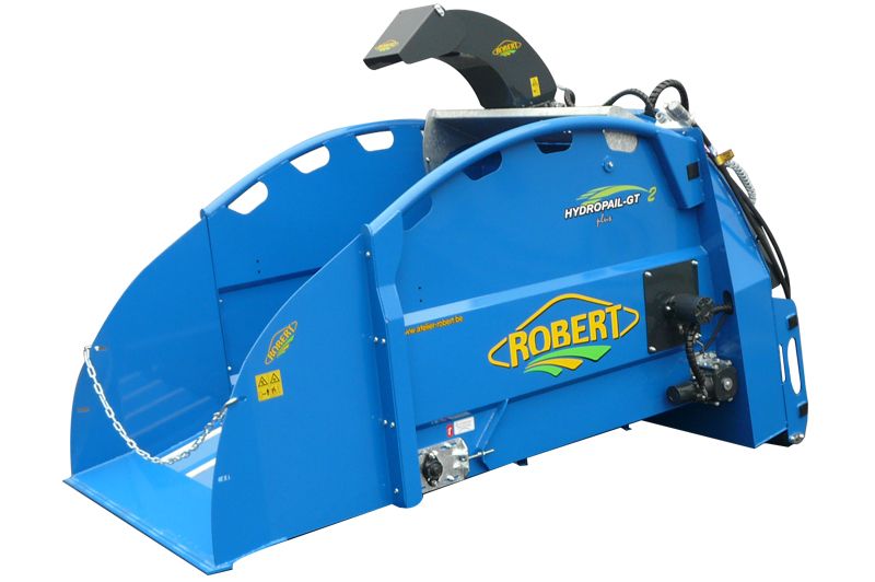 Pailleuse agricole frontale pour petit bull - Atelier Robert SA - Acier haute résistance - Pour balles rondes et rectangulaires_1