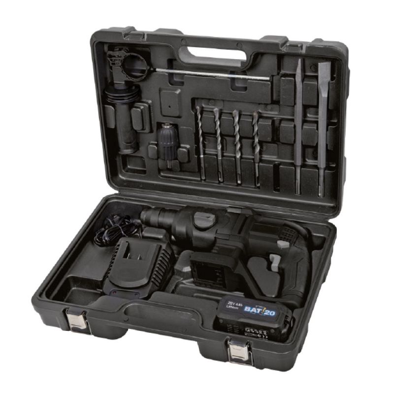 Perforateur & burineur - Ribimex France - SDS à batterie R-BAT20 - puissance d’impact 2,2 joules - PRBAT20/PERFPRO_1