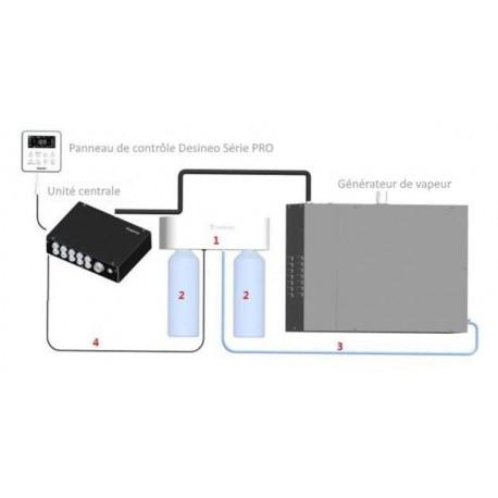 Pompe de détartrage automatique - Générateur de vapeur Desineo série pro - Cuve inox et accessoires inclus_1