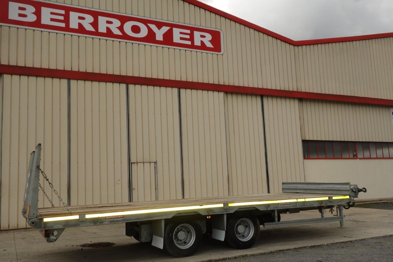 Remorque porte-engins ECIM 6423 - 19T - 2 essieux - Plateau basculant 7000mm_1