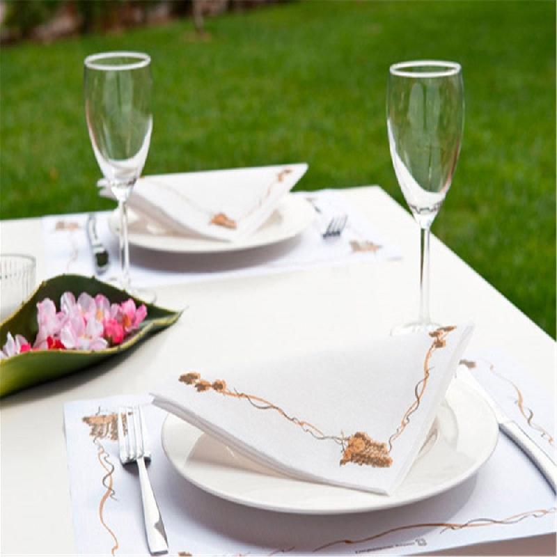 Set de table papier blanc Bacchus 31x43cm - par 2000_1