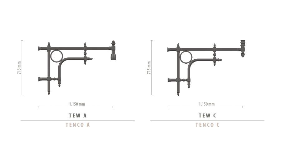 Tenco - crosses murales de style classique - GMR Enlights - 1150 mm_1