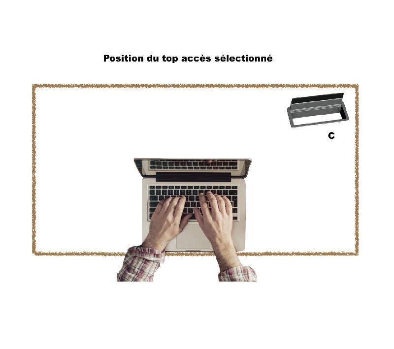 Top access pour bureaux - Mobel Linea - Argent, C_1