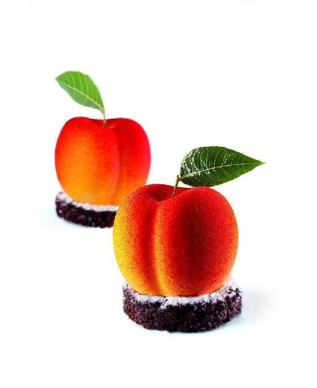 Cerise/Pêche  - Moule en silicone Tutti Frutti Pavoni Italia - 20 empreintes_1