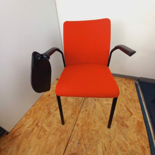 Chaise visiteur empilable avec tablette écritoire - Steelcase Eastside d'occasion - confortable_1