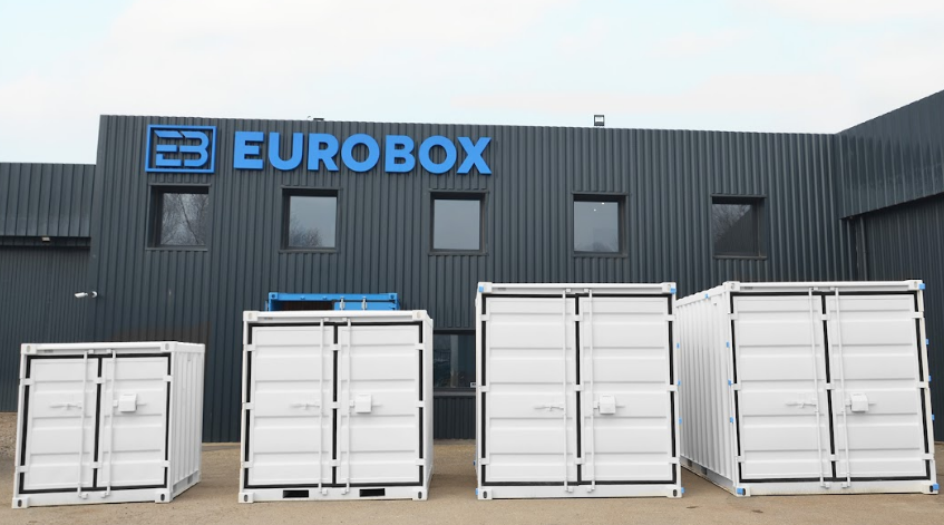 Container de stockage 15 pieds - Gris foncé - Structure en acier robuste - Eurobox_1