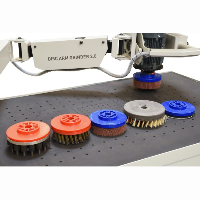 Ébavureuse VG-machines - Disc Arm Grinder 2.0 - Finition laser/plasma avec table aspirante et brosses interchangeables_1