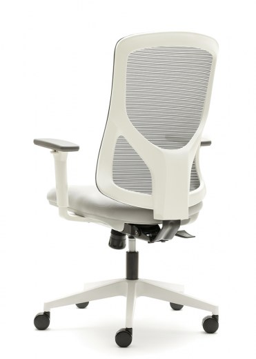 Fauteuil CROISIC Blanc - Dossier Résille - Translation d'Assise - Accoudoirs 3D - Référence 6378 FR206_1
