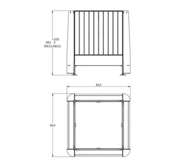 Jardinière Köning stratifié compact_1