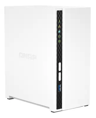 QNAP TS-233 serveur de stockage NAS Tower ARM Cortex-A55 2 Go 0 To QNAP QTS Blanc_1