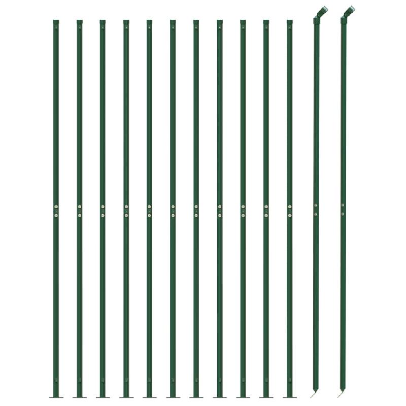 Vidaxl clôture à mailles losangées avec bride vert 2,2x25 m 153951_1