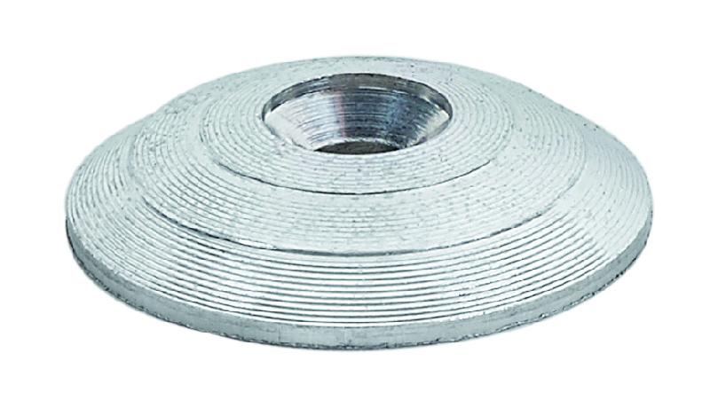 Clous podotactiles métalliques Romus ROM.PLOT - V Ø 25 mm x ép. 5 mm, micro striés antidérapants_1