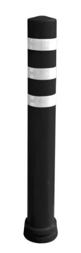 Potelet à mémoire de forme diamètre 80 mm - hauteur 660 cm - Série TPA660 - Polyuréthane avec bandes réfléchissantes_1