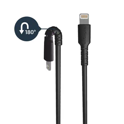 StarTech Cble USB-A vers Lightning Noir Robuste 1m_1