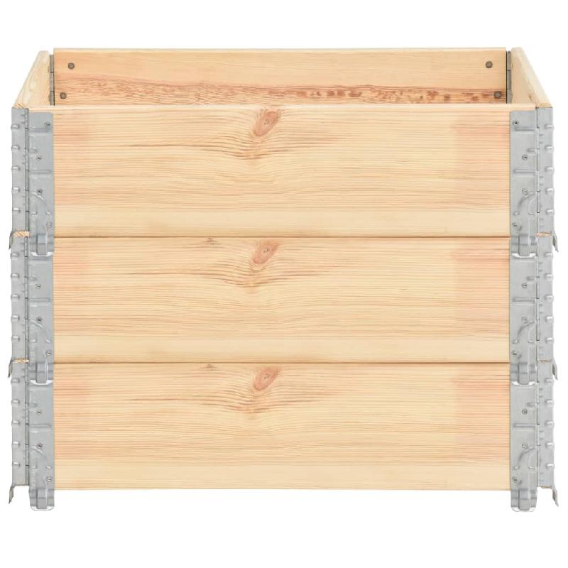 Vidaxl colliers de palette 3 pcs 60x80 cm bois de pin solide 310049_1