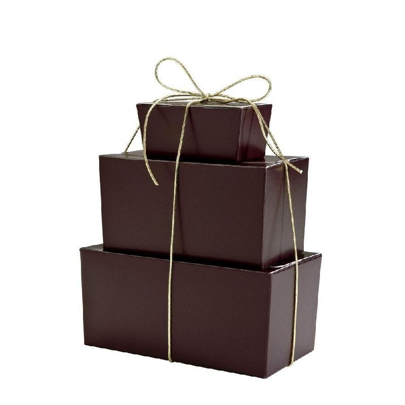 Mini ballotin moka intérieur or - 50g - 6,8x3,6x3,4cm - Paquet de 50_1