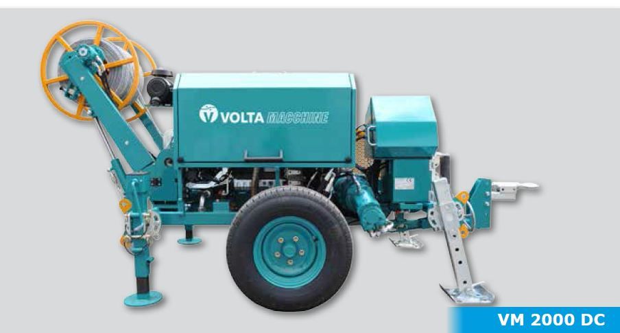 VM 2000 DC - Treuil hydraulique pour pose de câbles souterrains et tendage de lignes aériennes - Volta - Tirage max. 2500 daN_1
