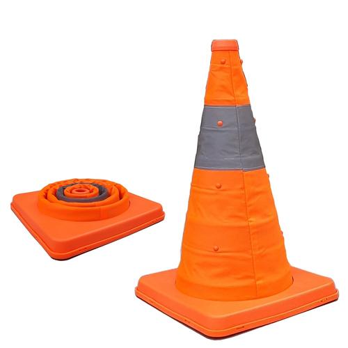 Cônes de signalisation pliables - CONEP420 - 42cm - bandes réfléchissantes Classe 2_1