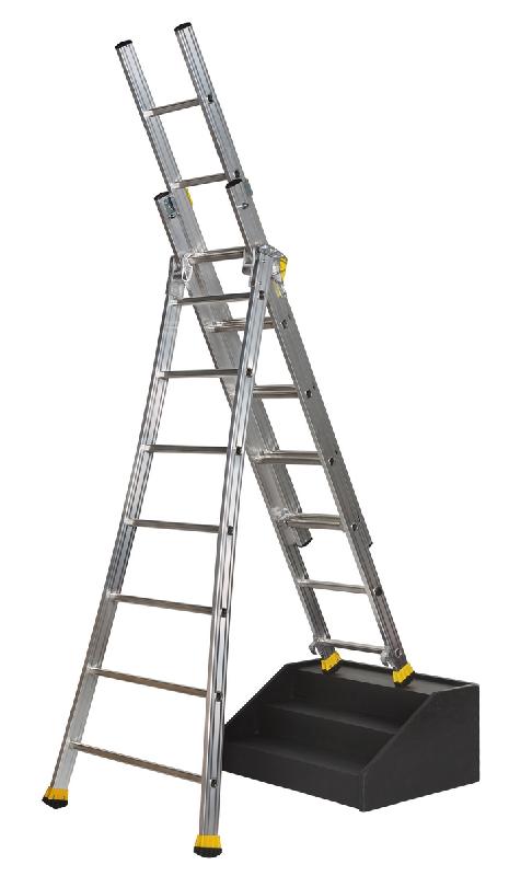 Échelle transformable 3 plans T3 - Hauteur 2,80 m à 6,10 m_1