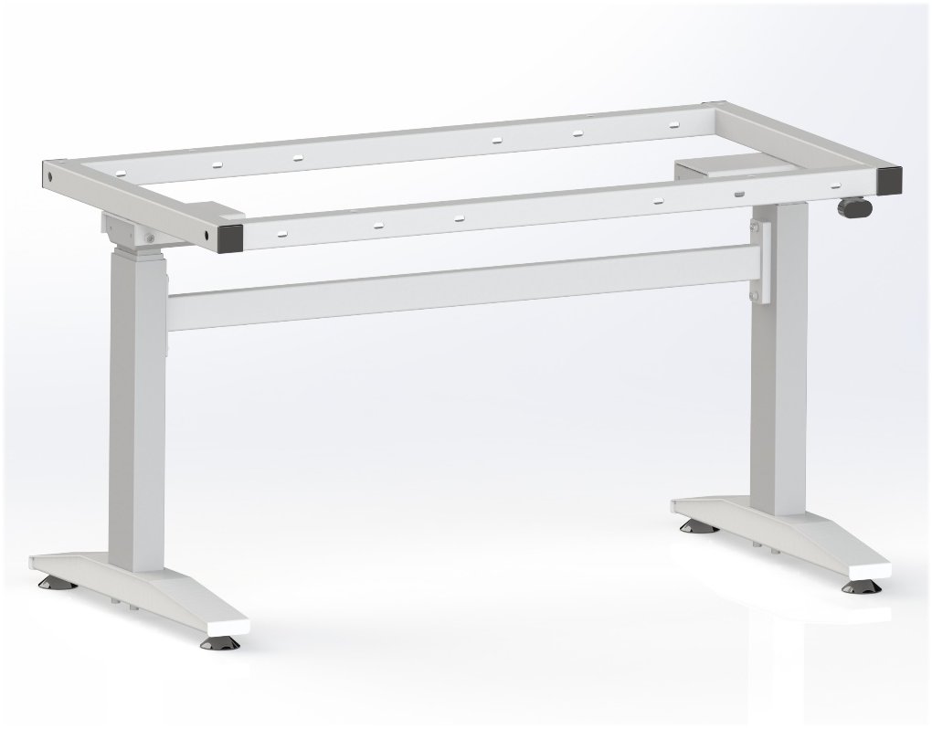 Poste de travail ergonomique réglable en hauteur de 680 à 1180 mm - motorisé ou manivelle - charge 200 kg_1