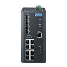 Switch PoE Ethernet Gigabit non managé - 8 ports RJ45 + 4 ports SFP - Référence: EKI-2712G-4FPI-AE - Advantech_1