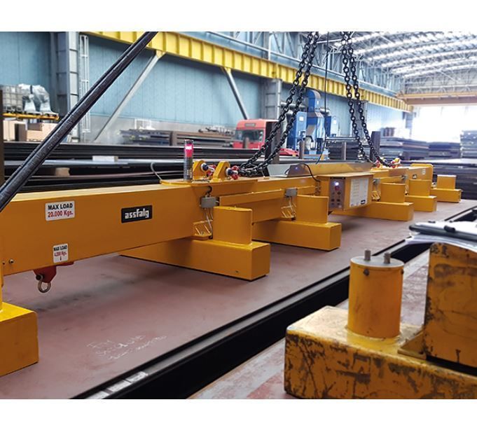 Aimant de levage avec bras télescopique pour tôles de 3 à 16 m - Modules TBK 4 et TBK 6_1