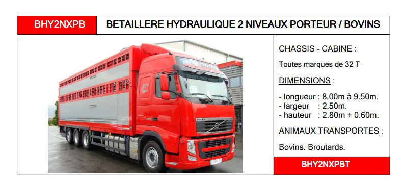 Bhy2nxpb - bétaillère  hydraulique - carrosserie guitton - 2 niveaux_1