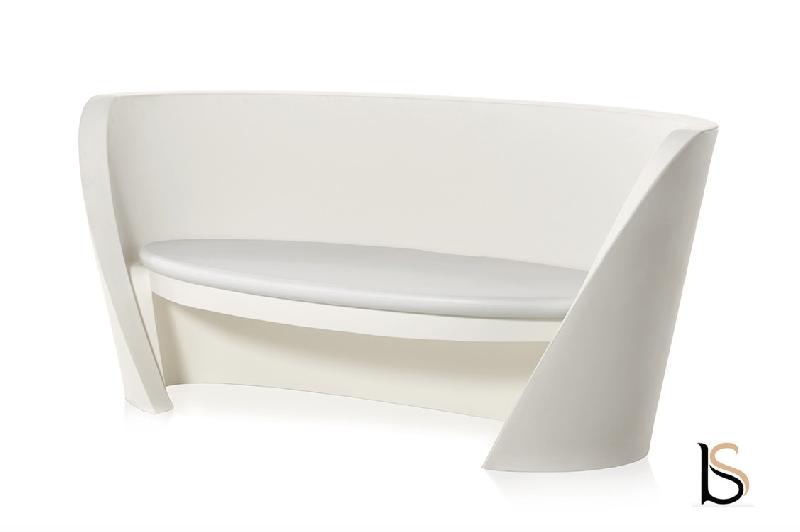 Canapé 2 places lumineux - Slide - Blanc_1