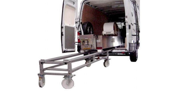 Chariot de transfert en acier - 700kg maxi - protection antirouille - réglage de hauteur à vérin_1