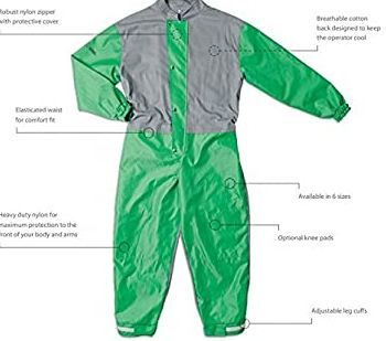 Combinaison de protection en nylon ultralégère et résistante - dos en coton respirant - RPB Safety 07-755_1