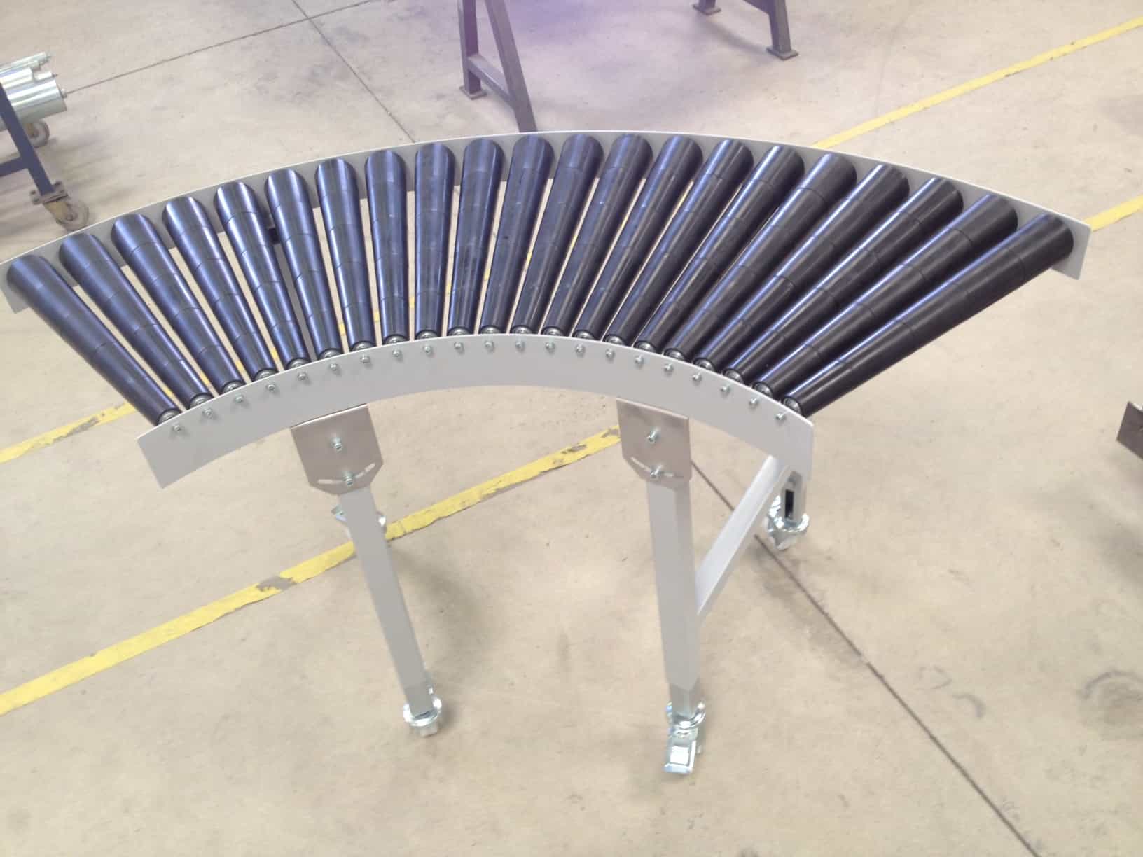 Convoyeur à rouleaux libres et transporteur à bande - acier zingué et galvanisé - préparation de commandes_1