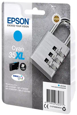 Epson Padlock Singlepack Cyan 35XL DURABrite Ultra Ink_1