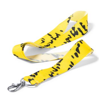 Longe à larges bandes spéciales en polyester résistant et doux - Nopak 5454 - personnalisable en sublimation avec mousqueton métallique_1