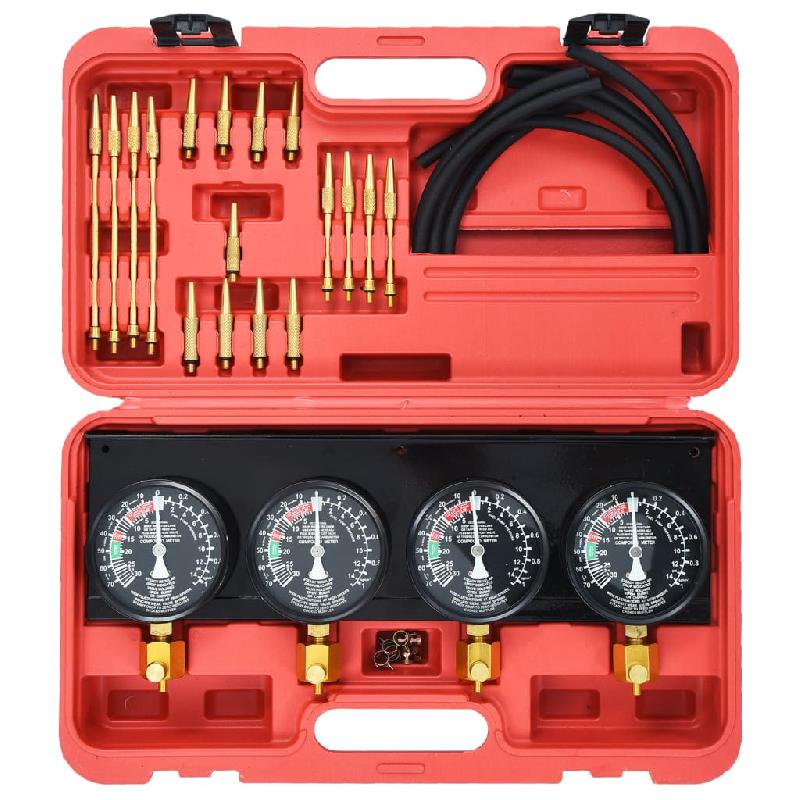 Vidaxl kit d'outils de jauge de synchroniseur de vide de carburateur 210562_1
