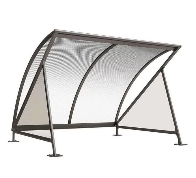 Abri Vélos Demi-Lune - Acier et Polycarbonate - 2800x2040x2465 mm_0