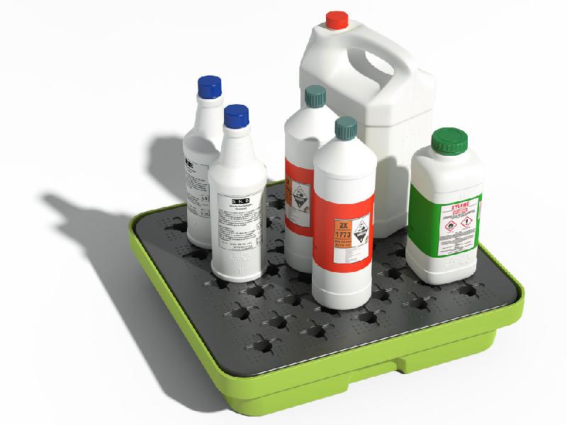 Bac de rétention PE 10 litres - Caillebotis plastique - Vert_1