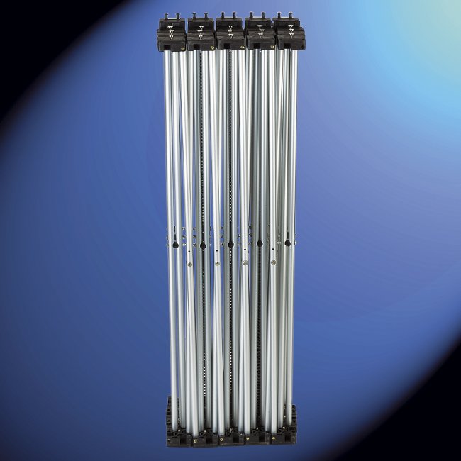 Stand d'exposition - Stand parapluie courbe 3x3 pour salon avec mur d'image - 230x344 cm_1