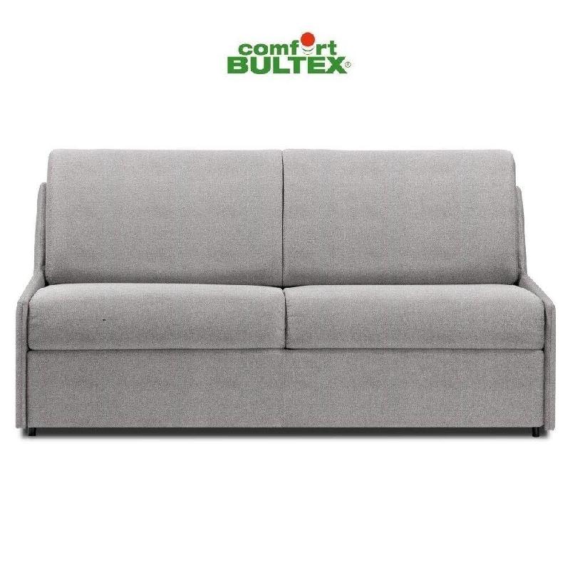 Canapé convertible 3 places Compacto - Matelas Comfort Bultex® 140x195cm - Gris Silex_1