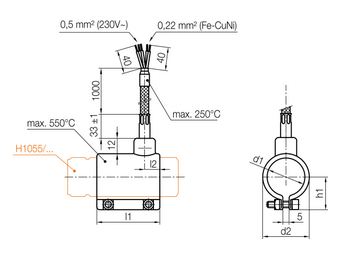 Collier chauffant avec thermocapteur - H1134/D1xL1xP_1