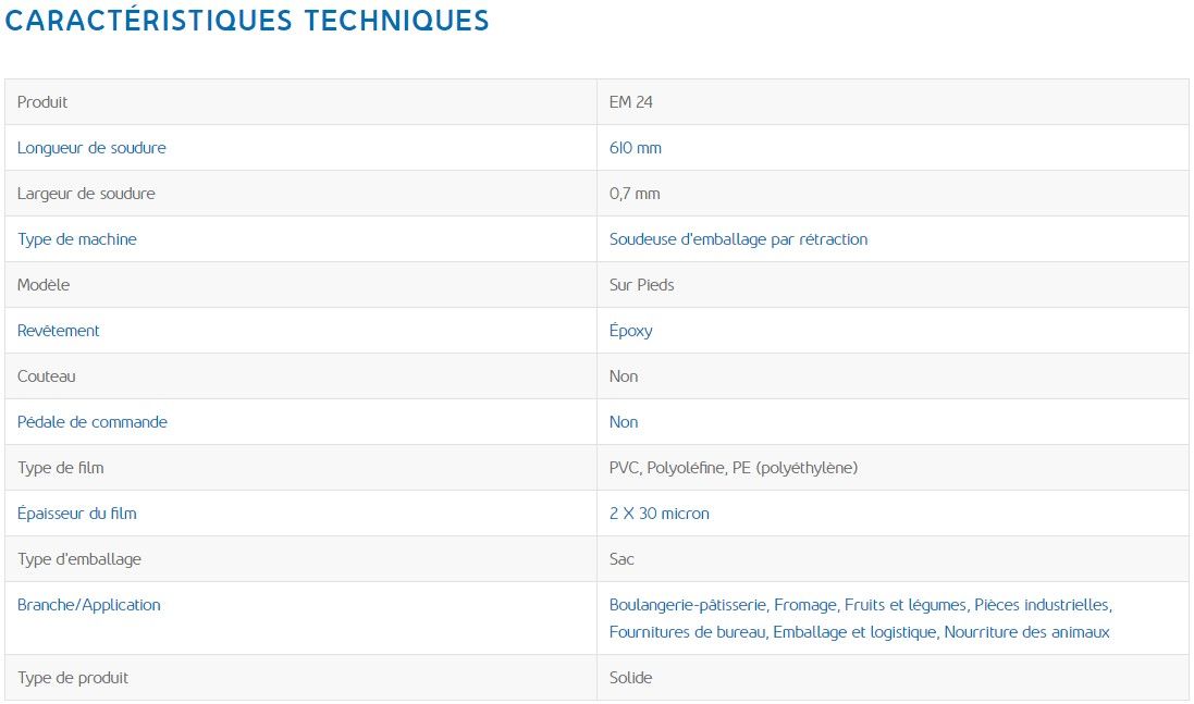 EM 24 - Soudeuse en L compacte - Audion - épaisseur du film 2x30 microns - EL-MATIC filmeuse automatique_1