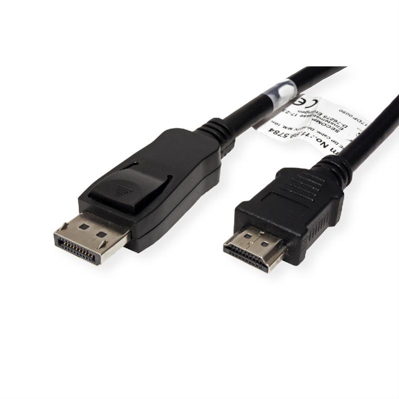 VALUE Câble DisplayPort DP - HDTV, M/M, noir, 10 m_1